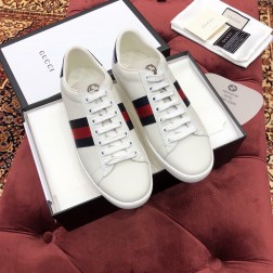 GUCCI 구찌 에이스 남녀공용 가죽 스니커즈 386750 A38D0 9072