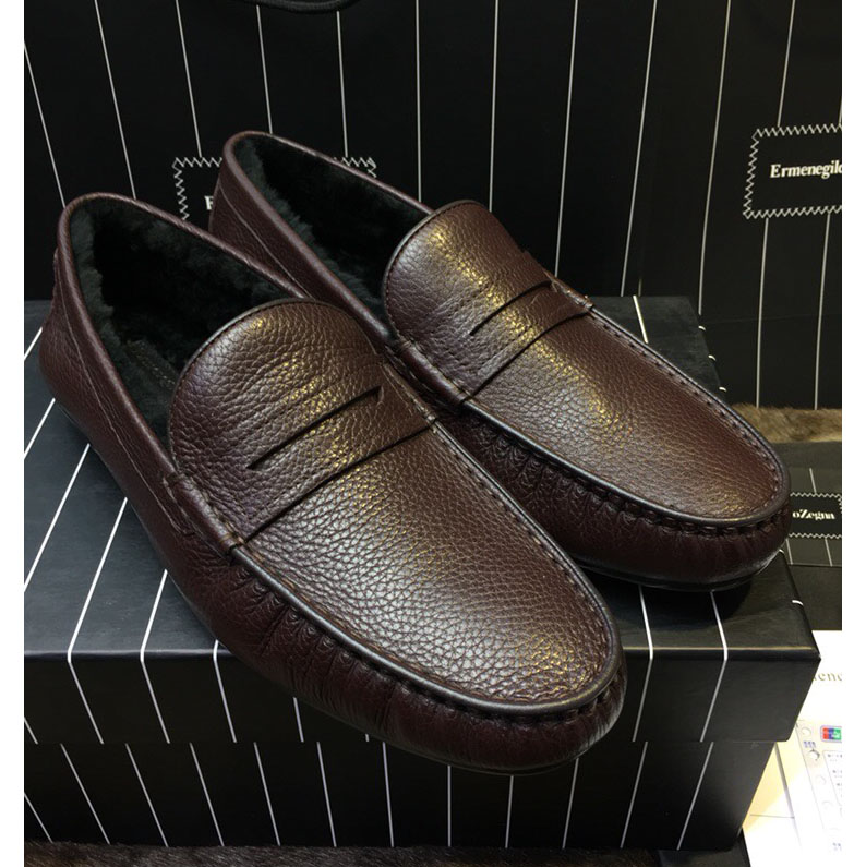 ERMENEGILDO ZEGNA 에르메네질도제냐 가죽 드라이빙 슈즈