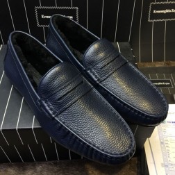 ERMENEGILDO ZEGNA 에르메네질도제냐 가죽 드라이빙 슈즈