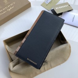 BURBERRY 버버리 빈티지 체크 가죽 장지갑