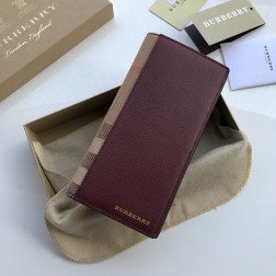 BURBERRY 버버리 빈티지 체크 가죽 장지갑